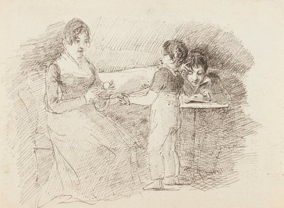 Ragazzo che tiene la lana, 1843 da John Harden