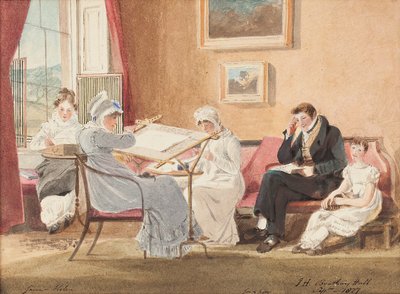 Jessie al cavalletto, 1827 da John Harden