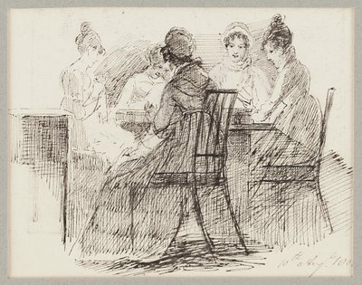 Gruppo seduto, 1808 da John Harden