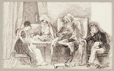 Malato e riposante, 1824 da John Harden