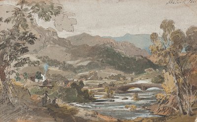 Ponte di Skelwith, 1812 da John Harden