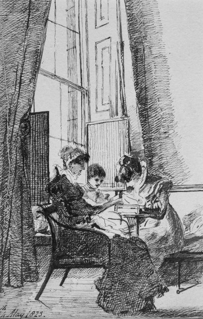 Tre donne in un interno georgiano, 24 maggio 1823 da John Harden