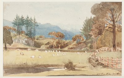 Vista su Langdale, Distretto dei Laghi, Cumbria, 1831 da John Harden