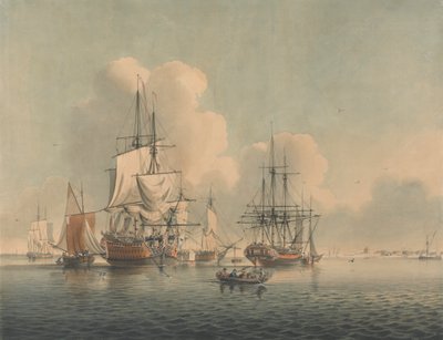 Navi da guerra al largo di Sheerness da John Harris