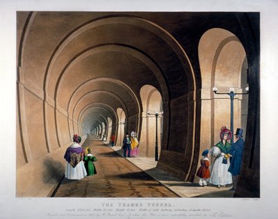 Tunnel del Tamigi, Londra, 1835 da John Harris