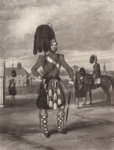 Il 93° Highlanders di Sutherland in ordine di revisione, c1820-1870, 1909 da John Harris Junior