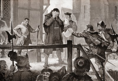 La grazia di Griffenfeldt sul patibolo, dopo il dipinto di John Harris Valda, da Hutchinson