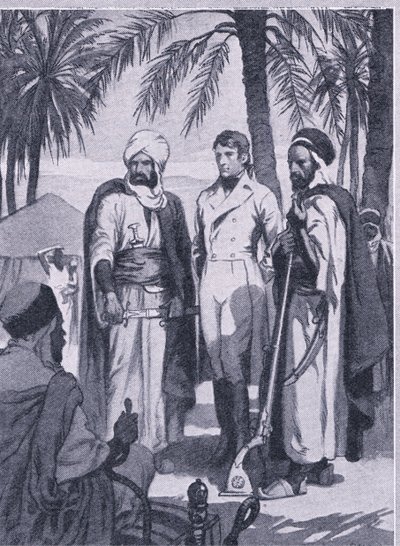 Nel 1853 David Livingstone con un piccolo gruppo di nativi intraprese un viaggio di 1000 miglia attraverso paludi e foreste, Newnes Pictorial Knowledge pubblicato da Newnes, c.1950 (litografia) da John Harris Valda