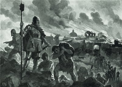 Ivan il Nero incendia Zhabliak, 1484 da John Harris Valda