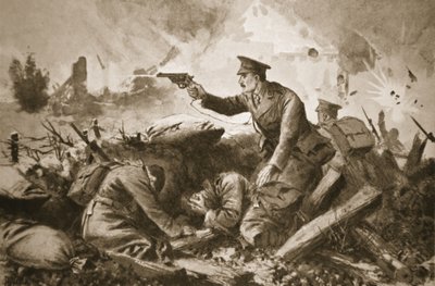Il tenente Neame che trattiene il nemico e salva i feriti da John Harris Valda