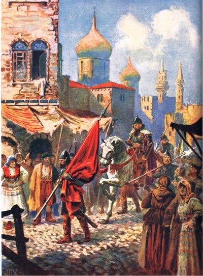 Ritorno di Ivan il Terribile a Mosca, illustrazione da 