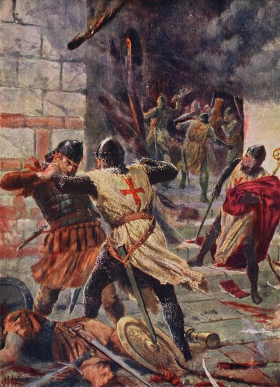 La cattura di Costantinopoli da parte dei crociati da John Harris Valda