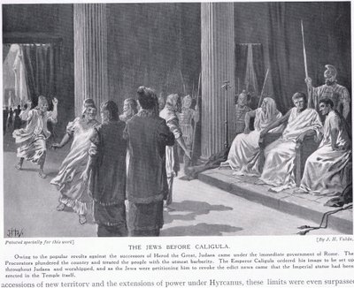 Gli ebrei davanti a Caligola da John Harris Valda