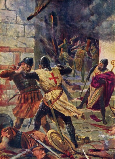 La cattura di Costantinopoli da parte dei Crociati da John Harris Valda