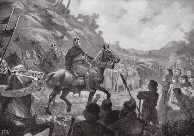 La marcia di Guglielmo il Conquistatore in Galles da John Harris Valda