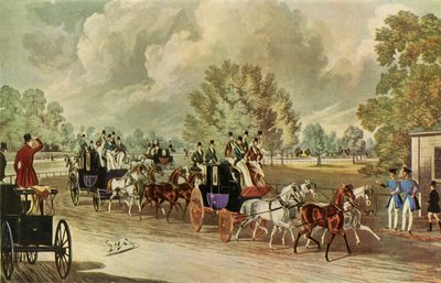Un Incontro del Four-In-Hand Club, Hyde Park, Londra, c1838, 1947 da John Harris the Younger