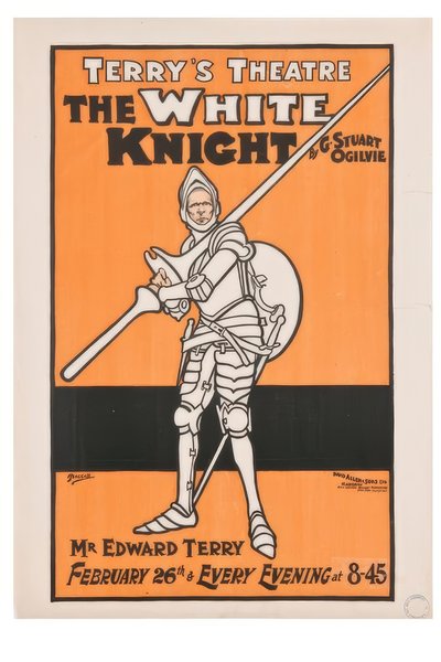 "Terrys Theatre. Il Cavaliere Bianco" / J. Hassall / Poster, 1898 da John Hassall