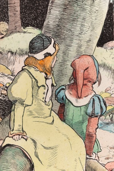 I Bambini nel Bosco, c.1900 (dettaglio) da John Hassall