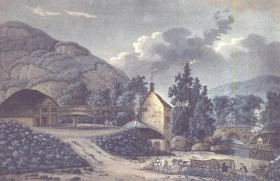 Miniere di carbone - una vista vicino a Neath nel Glamorganshire, Galles del Sud da John Hassell