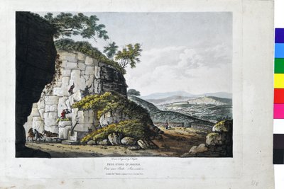 Cave di pietra libere. Vista vicino a Bath, Somersetshire da John Hassell