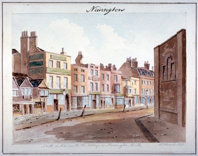 Newington, Southwark, Londra, 1825 da John Hassell