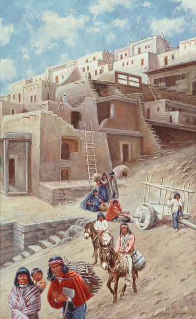 Villaggio Pueblo, 1900 da John Hauser