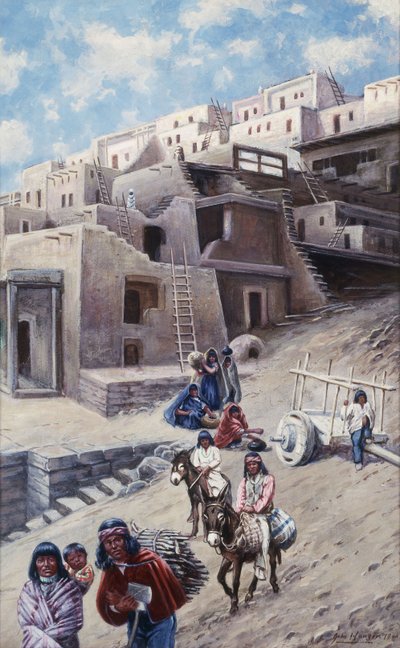 Villaggio Pueblo, 1900 da John Hauser