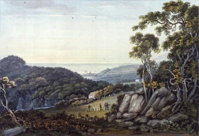 Vista dalla Dargle a Bray, Glen of the Downs, Co. Wicklow, c.1822 da John Henry Campbell