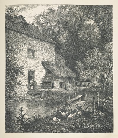 Una casa e un mulino ad acqua, Nature Pictures, Una serie di trenta illustrazioni originali disegnate su legno da J. H. Dell, e incise da R. Paterson da John Henry Dell