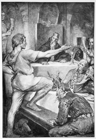 Beowulf risponde altezzosamente a Hunferth da John Henry Frederick Bacon