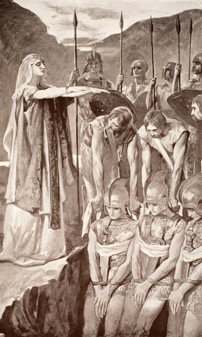 Il lamento di Deirdre, illustrazione da 