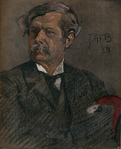 Ritratto di Alfred East da John Henry Frederick Bacon