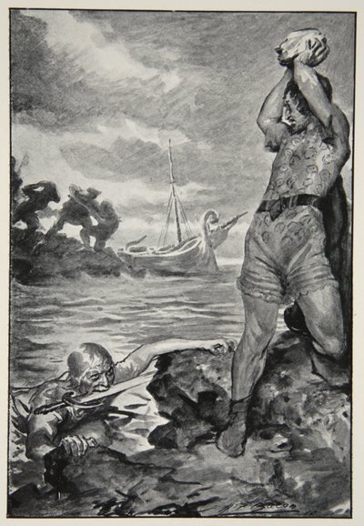 Thorbion sollevò la grande pietra, da 