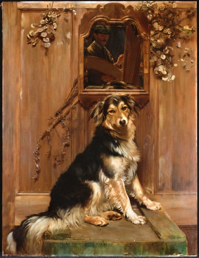 Un Cane e uno Specchio da John Henry Lorimer