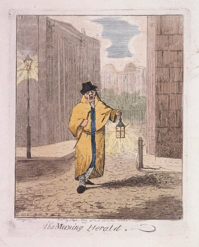 Il Morning Herald da Cries of London, 1826 da John Henry Lynch