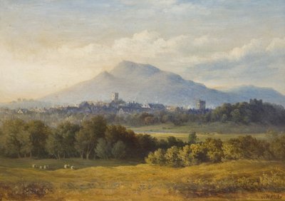 Abergavenny (Olio su cartone) da John Henry Mole