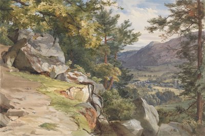Vista da Craig-y-Barns, Dunkeld, guardando a sud da John Henry Mole