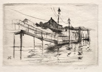 Passerella, Bridgeport, Connecticut da John Henry Twachtman