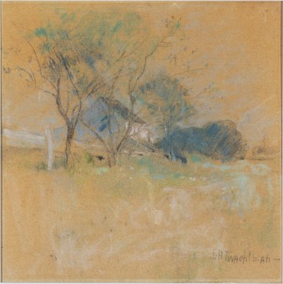 Casa e albero da John Henry Twachtman