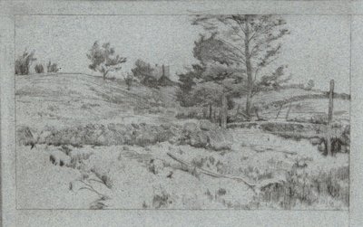 Paesaggio con Muro di Pietra da John Henry Twachtman