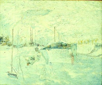 Ultimo tocco di sole da John Henry Twachtman