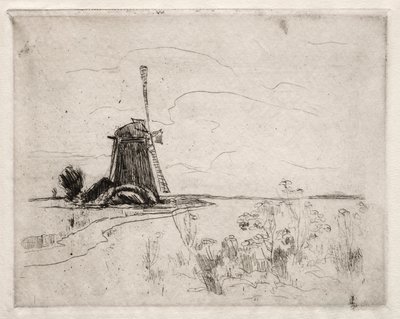 Mulino e erbacce, Olanda da John Henry Twachtman