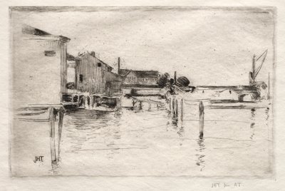 Il molo, Bridgeport, Connecticut da John Henry Twachtman