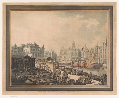 Vista sul mercato del pesce alla Diga di Amsterdam da John Henry Wright