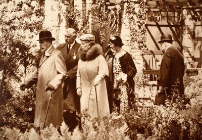 Re Giorgio e la regina Maria al Chelsea Flower Show, anni 