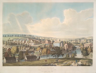 Matteawan. Villaggio industriale, vicino a Fishkill Landing, N. York da John Hill