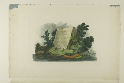 Pagina del Titolo, Vignetta e prima tavola del primo numero di Vedute Pittoresche del Paesaggio Americano da John Hill