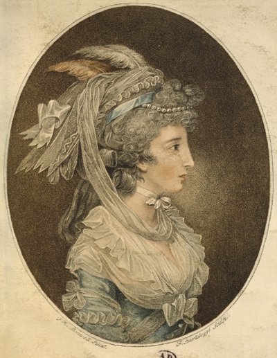 Acconciatura inglese, incisa da Francesco Bartolozzi (1727-1815) da John Hodges Benwell