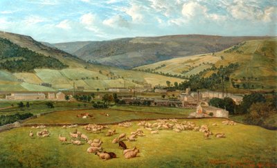 Mytholmroyd e Cragg Vale da Ewood Hall, 1869 da John Holland