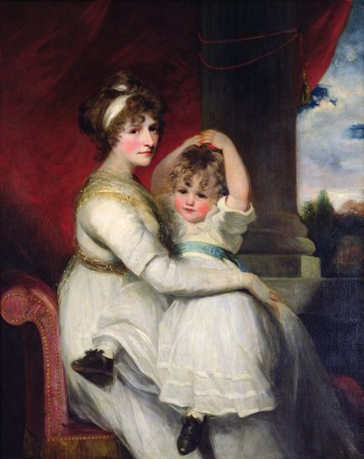 Georgina, Contessa di Bathurst e suo figlio da John Hoppner